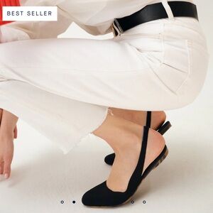 The Almond Slingback in Black